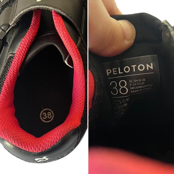Peloton Cycling Bike Shoes with Clip Cleats Size EU 38 US Women 7 - Picture 2 of 9